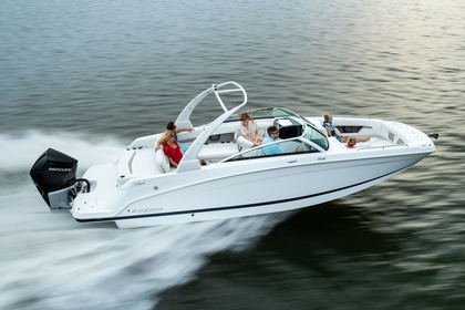 Rental Motorboat Deckboat 8 meters Four winns HD8 OB Cannes
