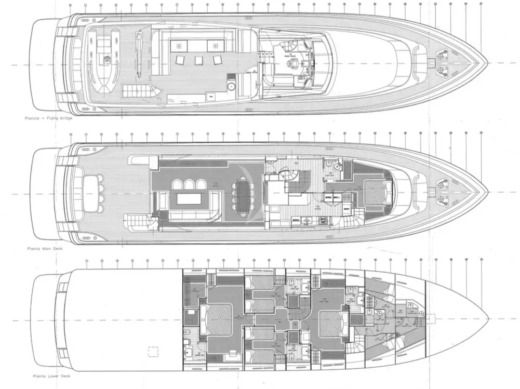 Motor Yacht Posillipo Technema 95s Plan du bateau