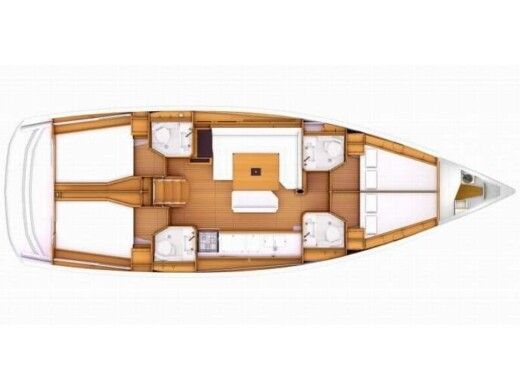Sailboat JEANNEAU Sun Odyssey 519 Plano del barco