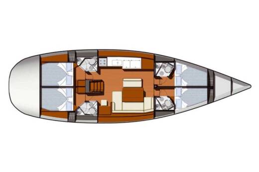 Sailboat Jeanneau Sun Odyssey 49 Boat design plan