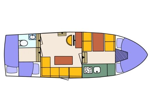 Houseboat Brandaris Pedro 1000 AK Boat design plan