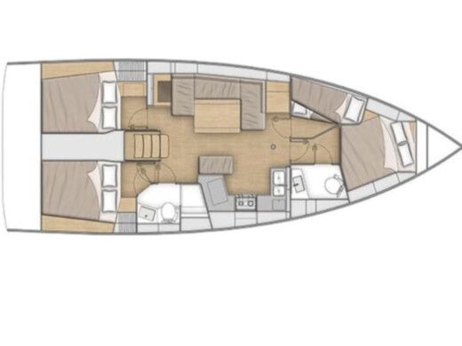 Sailboat Beneteau Oceanis 40.1 Boat design plan
