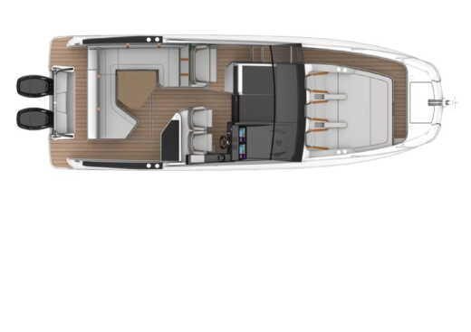 Motorboat Bénéteau Flyer 10 Planta da embarcação