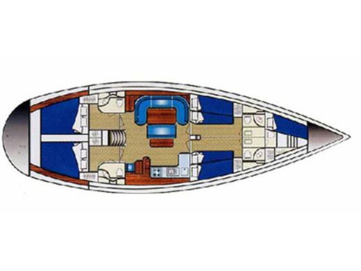 Sailboat Ocean Star 51.2 Plan du bateau