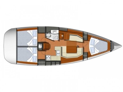 Sailboat Jeanneau Sun odyssey 39i boat plan