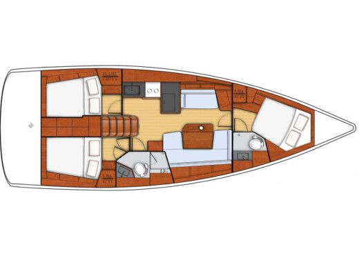 Sailboat BENETEAU OCEANIS 41.1 boat plan