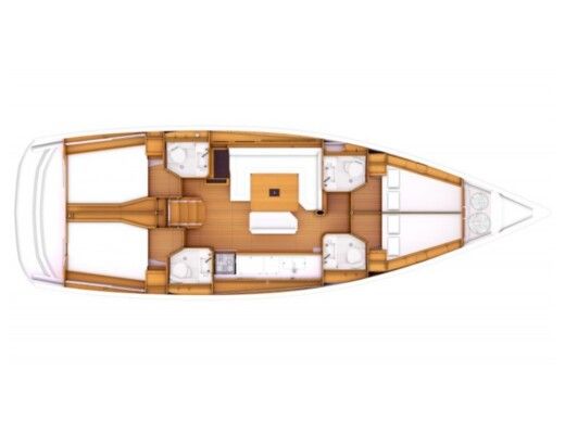 Sailboat Jeanneau Sun Odyssey 479 Boot Grundriss