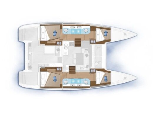 Catamaran Lagoon 40 boat plan