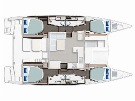 Catamaran  Sunsail 424/4/4 boat plan