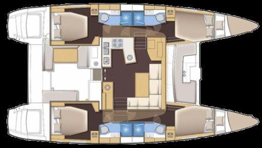 Catamaran Lagoon 450 450 boat plan