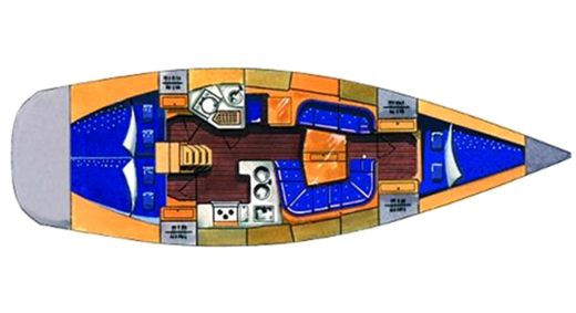 Sailboat Elan Elan 40 Boat design plan