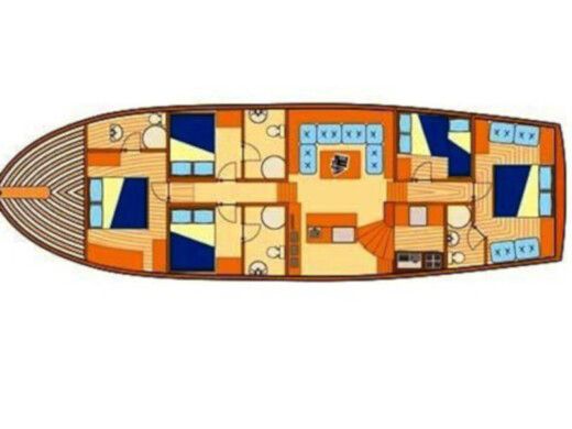 Gulet Gulet Sebahat Sultan Planimetria della barca