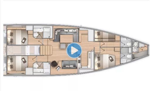 Sailboat Beneteau OCEANIS 60 - RE Plan du bateau