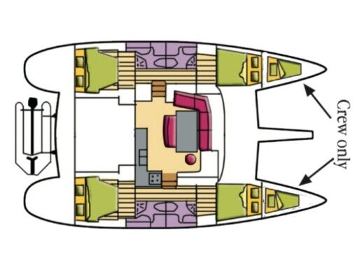 Catamaran Lagoon 440 Boat design plan