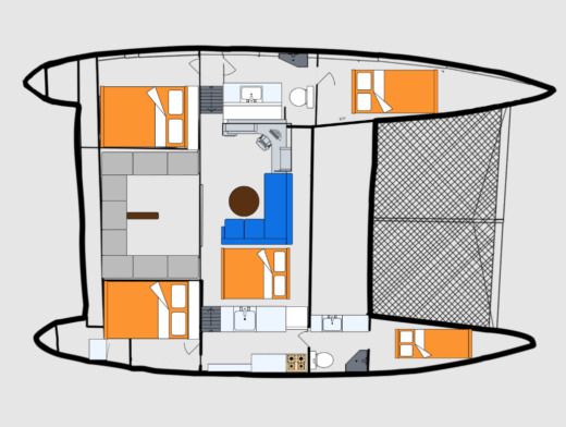 Catamaran Catamaran 50 foot Boat design plan