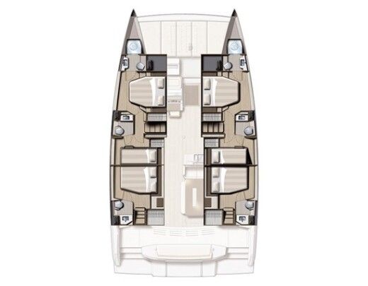 Catamaran Bali - Catana Bali 4.8 - Skippered Boat design plan