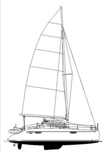 Catamaran Fountaine Pajot Lavezzi 4000 Boat layout