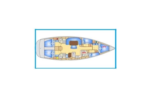 Sailboat Bavaria Bavaria 50 Boat layout
