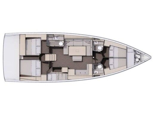 Sailboat Dufour 470 Boat layout