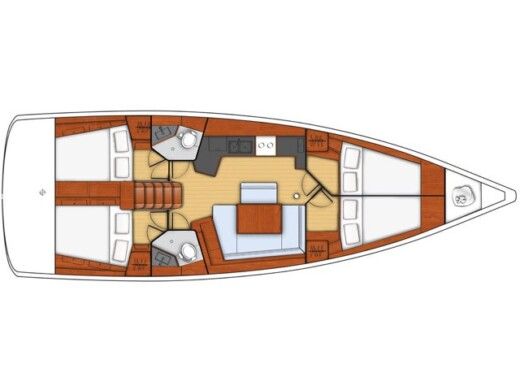 Sailboat BENETEAU OCEANIS 45 Plan du bateau