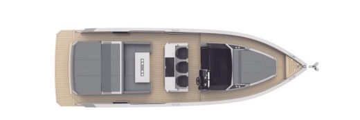 Motorboat De Antonio D36 Planimetria della barca