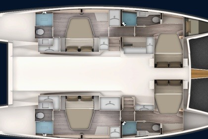 Verhuur Catamaran Aventura Catamarans Aventura 45 Trogir