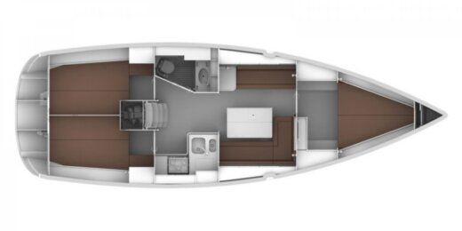 Sailboat Bavaria Cruiser 36 Plano del barco