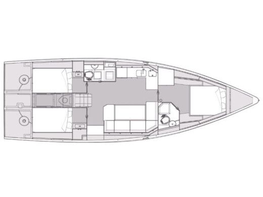 Sailboat  Elan Impression 43 boat plan