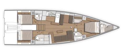 Sailboat Beneteau Beneteau 53 Plan du bateau