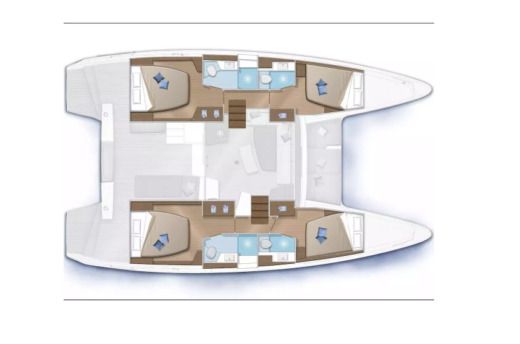 Catamaran Lagoon 42 boat plan