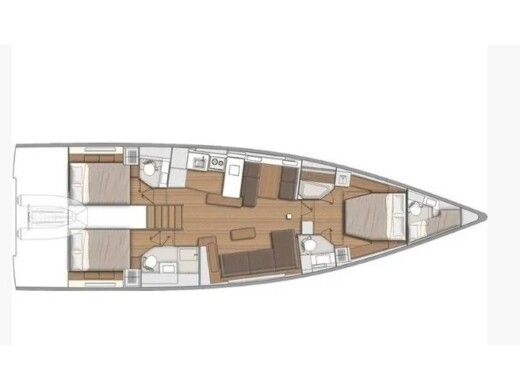 Sailboat  First 53 Planimetria della barca