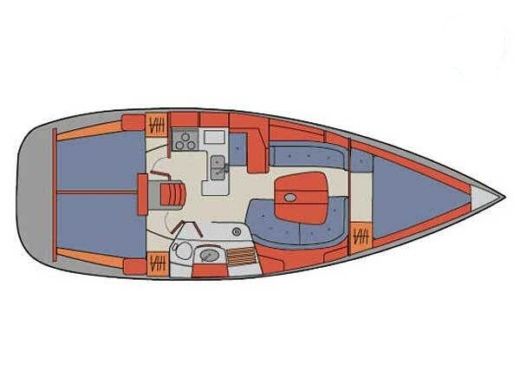 Sailboat Beneteau Oceanis 361 Clipper boat plan