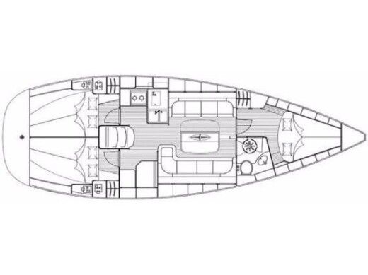 Sailboat Bavaria Bavaria 37 Cruiser Boot Grundriss