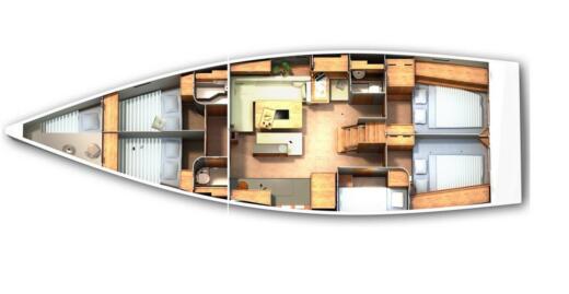 Sailboat HANSE 505 Plan du bateau