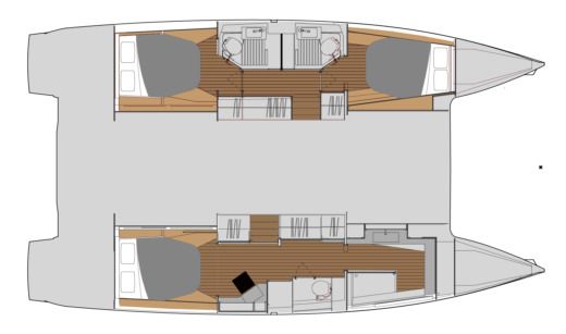 Catamaran Fountaine Pajot Astréa 42 Boat design plan