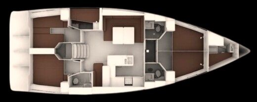 Sailboat Bavaria Cruiser 56 Plan du bateau