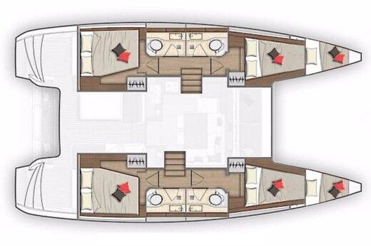Catamaran Lagoon 40 boat plan