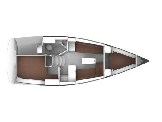 Sailboat BAVARIA CRUISER 33 Boat layout