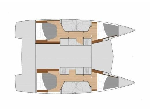 Catamaran Fountaine Pajot Lucia 40 Plan du bateau