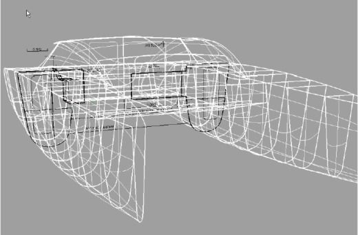 Motorboat AB Marine Catamaran Eclipse Plano del barco
