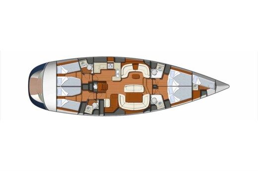 Sailboat Jeanneau Sun Odyssey 54 Ds boat plan