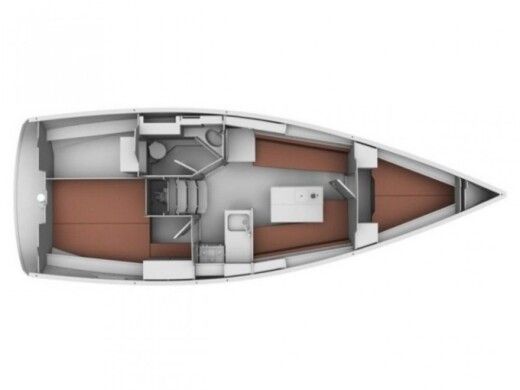 Sailboat BAVARIA 32 Cruiser Boat layout