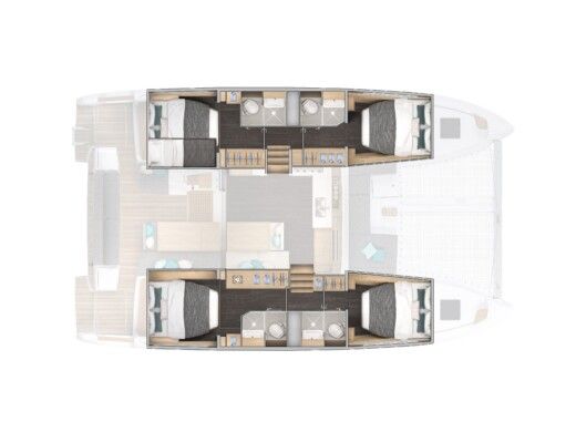 Catamaran Lagoon Lagoon 43 boat plan