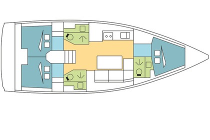 Miete Segelboot Dufour Dufour 390 Korfu