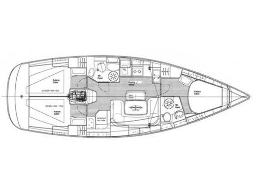 Sailboat BAVARIA 39 CRUISER Plan du bateau