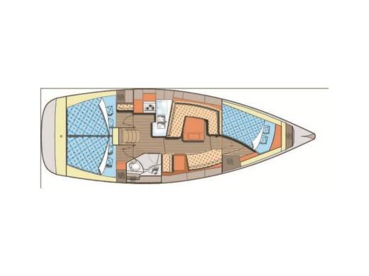 Sailboat ELAN ELAN 384 Imp. Plan du bateau