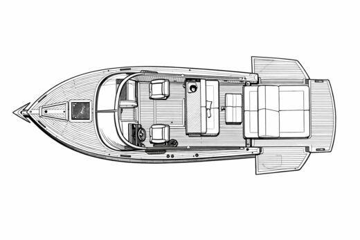 Motorboat Boatlab Pelagosa 33 boat plan