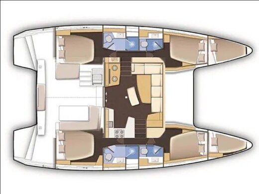 Catamaran Lagoon Lagoon 42 boat plan