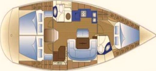 Sailboat Bavaria Bavaria Cruiser 42 boat plan