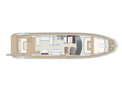 Motorboat Azimut Azimut 72 Boot Grundriss
